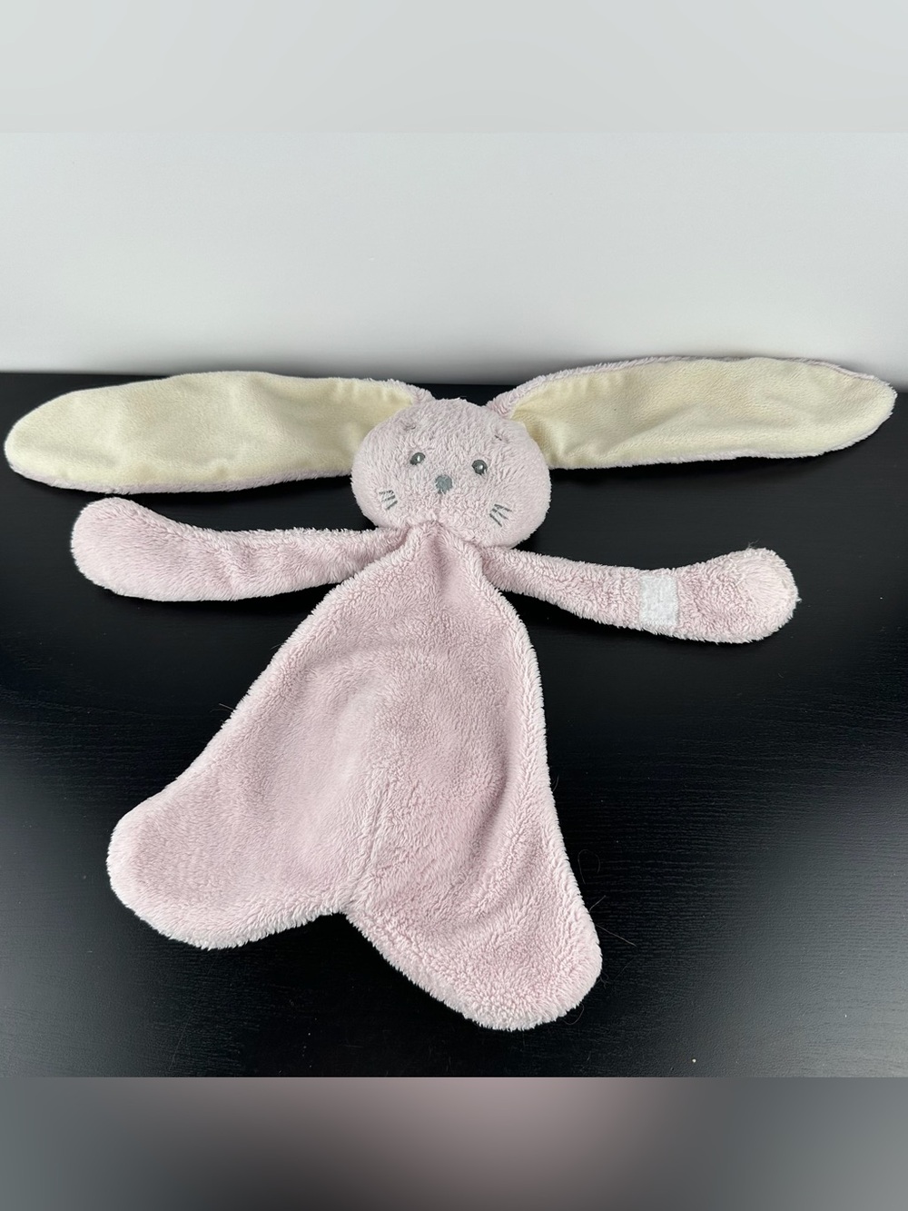 Baby Ganz Rare Pink Bunny Rabbit Lovey Security Blanket 12" Plush Comforter